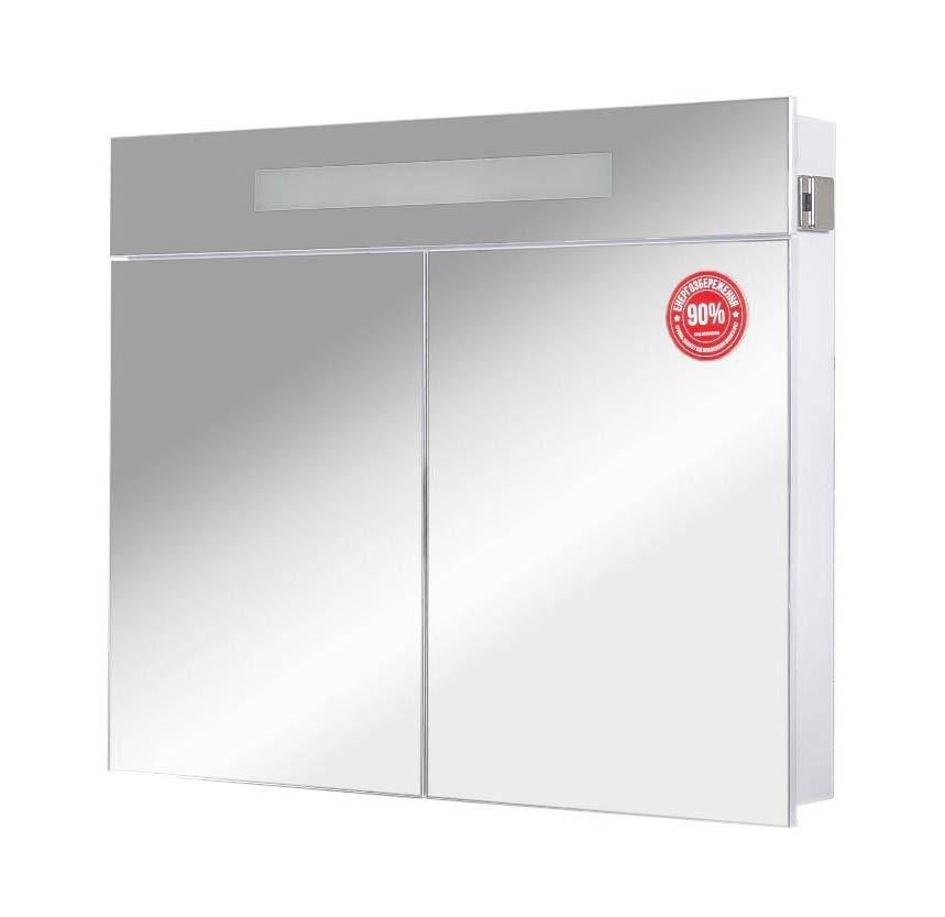 Шкаф зеркальный Ника с подсветкой 95 см (1755121446) Шкаф зеркальный Ника с подсветкой 95 см (1755121446)