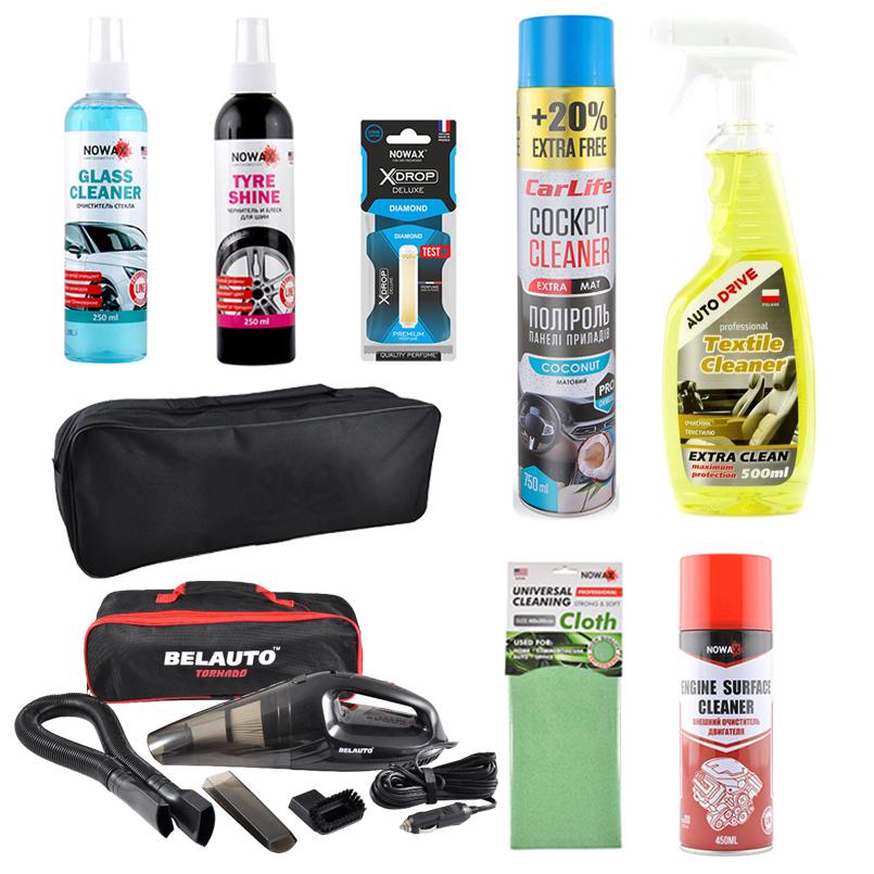 Зимний набор по уходу за автомобилем с пылесосом (46539)