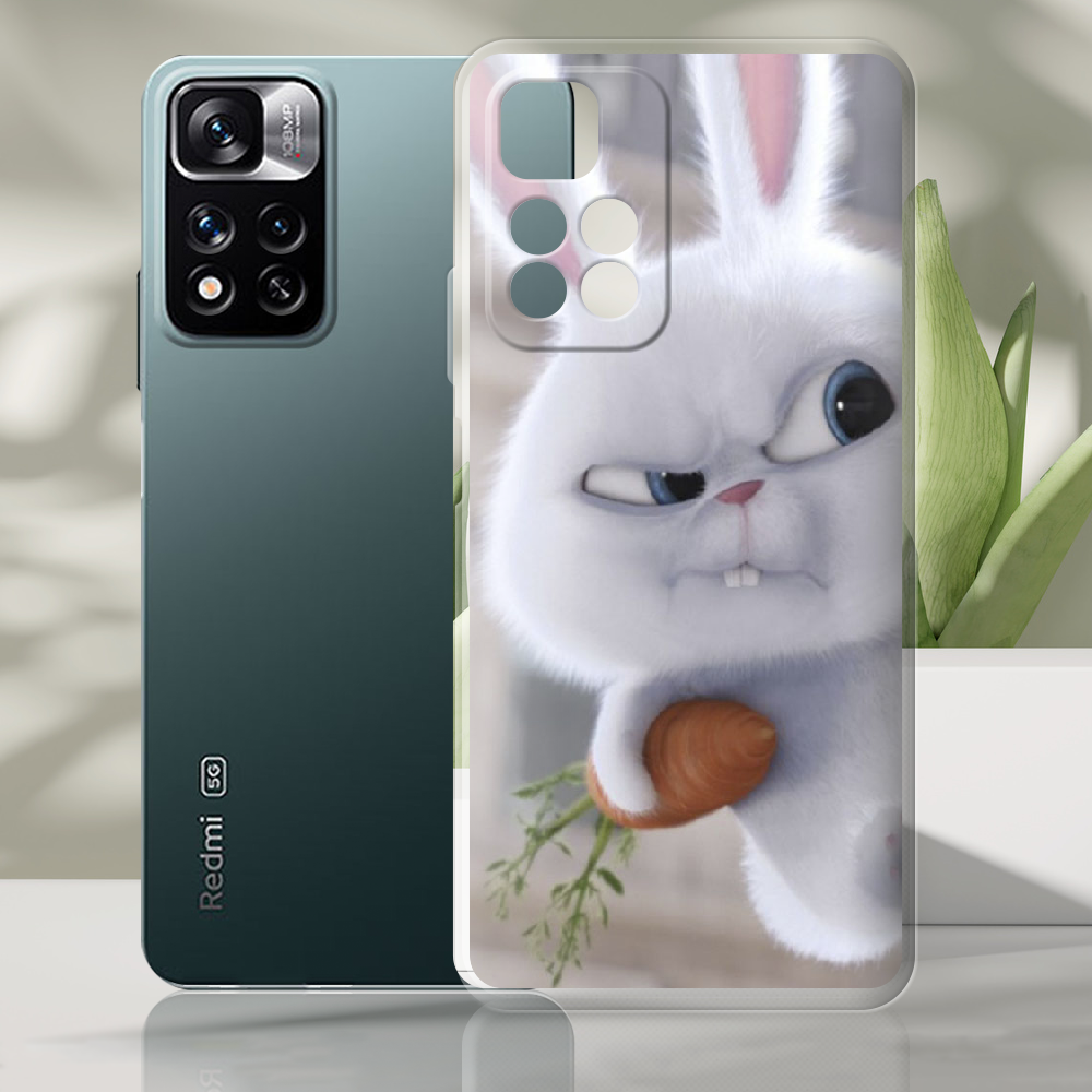 Чохол BoxFace Xiaomi Redmi Note 11 Pro Plus 5G Rabbit Snowball Прозорий силікон (44441-up1116-44441) - фото 2