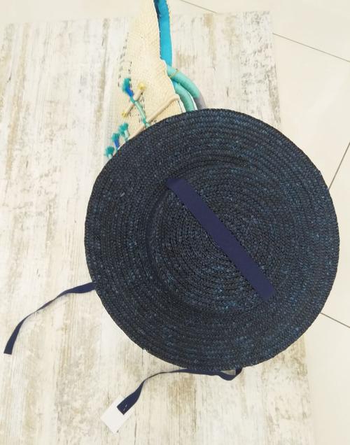 Капелюх канотьє зі стрічкою Kamoa UN Синій (Канотьє-син)