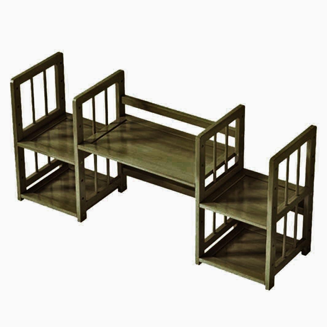 Полка-надстройка настольная из дерева Анкор палисандр (АКД-011002)