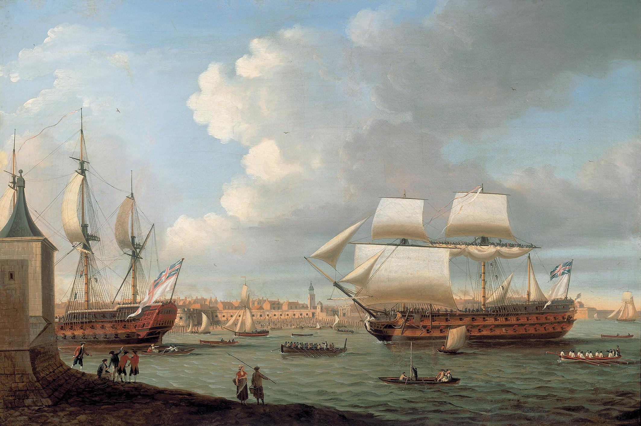 Фотообои флизелиновые Upstream Морской порт эпохи парусов 315х210 см (VINT-009/5)