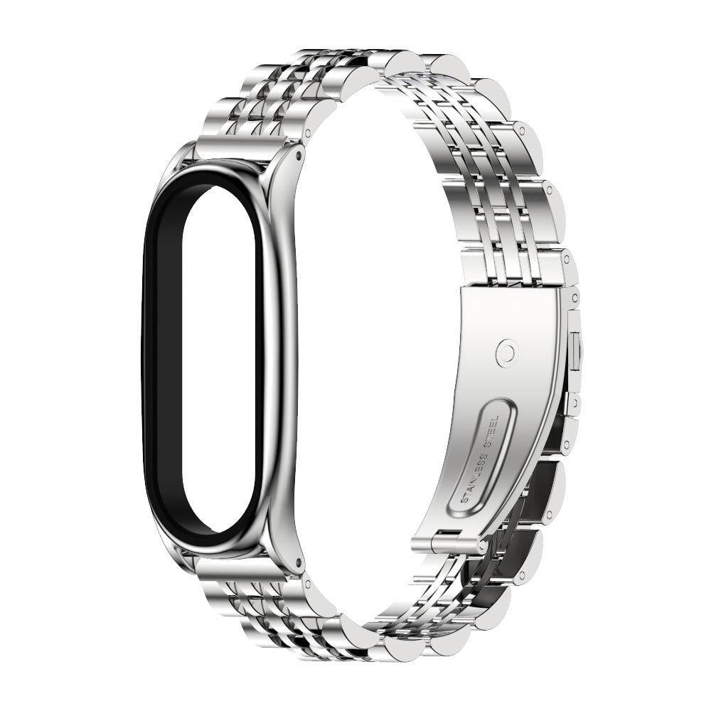 Ремешок для фитнес-браслетов MiJobs Youth Plus металлический для Xiaomi Mi Band 5/6 Серебряный (2560P)