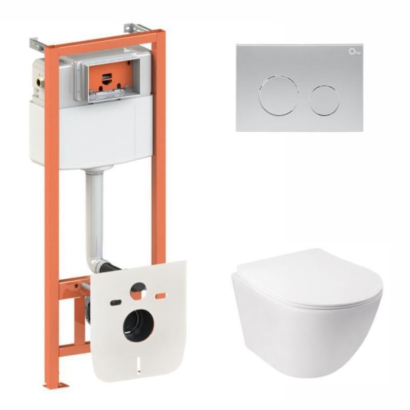 Комплект установки Qtap Jay Ultra Quiet QT07335177W/Nest QT0133M425/M11111SAT Satin (FRRS00051262)