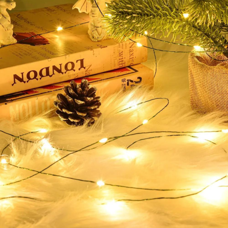 Гірлянда з дистанційним керуванням Роса USB теплий/холодний 120 м 1200 діодів Зелений (2811439755) - фото 6