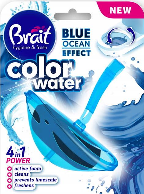 Блок для унитаза Brait Color Water Blue Ocean 4in1 Power 40 г (12390)