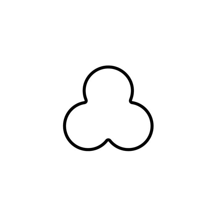 Формочка для печенья Kaiser Лист клевера металлический 4 см (33972318)