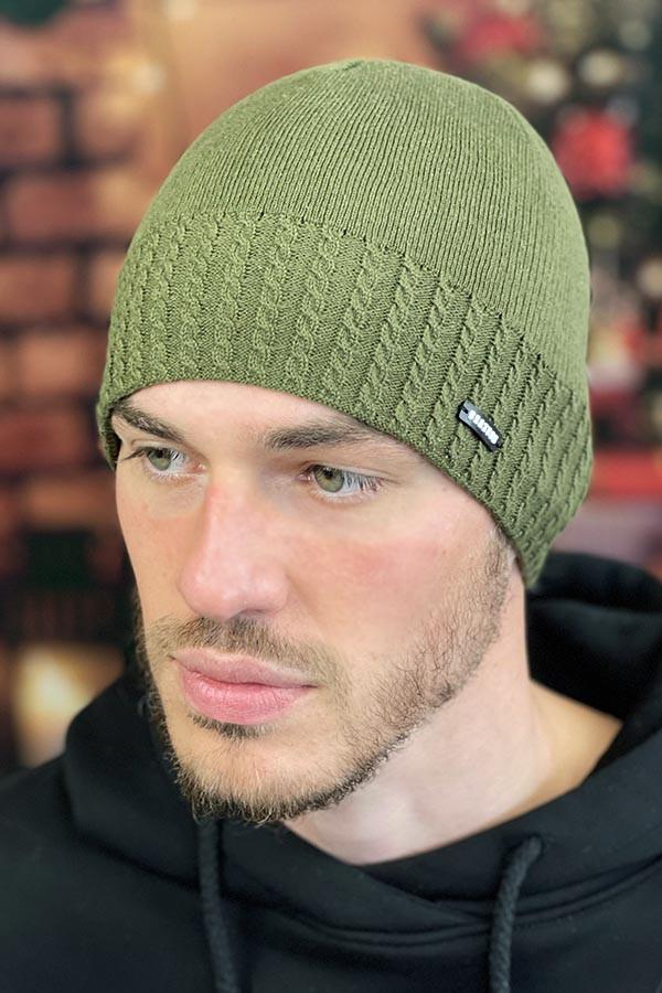 Шапка мужская Braxton Эммет Хаки (5159)