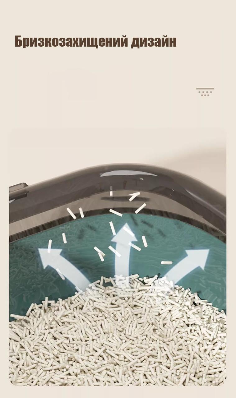 Туалет для кішок ELE PET з лопаткою 36x50x18 см Зелений (1736461262) - фото 7 Туалет для кішок ELE PET з лопаткою 36x50x18 см Зелений (1736461262) - фото 7