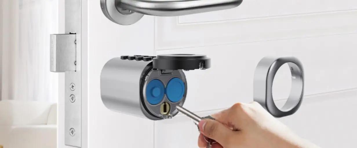 Замок дверний біометричний розумний SEVEN LOCK SL-7774BF циліндр 35-90 мм Black (2149531960) - фото 8 Замок дверний біометричний розумний SEVEN LOCK SL-7774BF циліндр 35-90 мм Black (2149531960) - фото 8