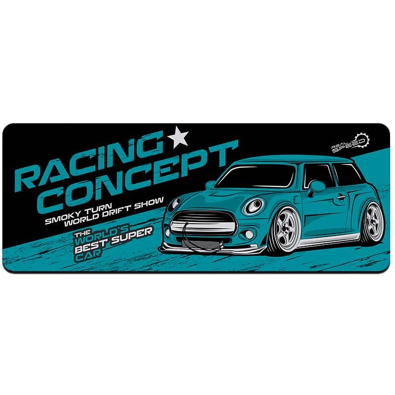 Килимок тканинний Racing concept з боковою прошивкою 300х700 товщина 2 мм Пакет Dark blue