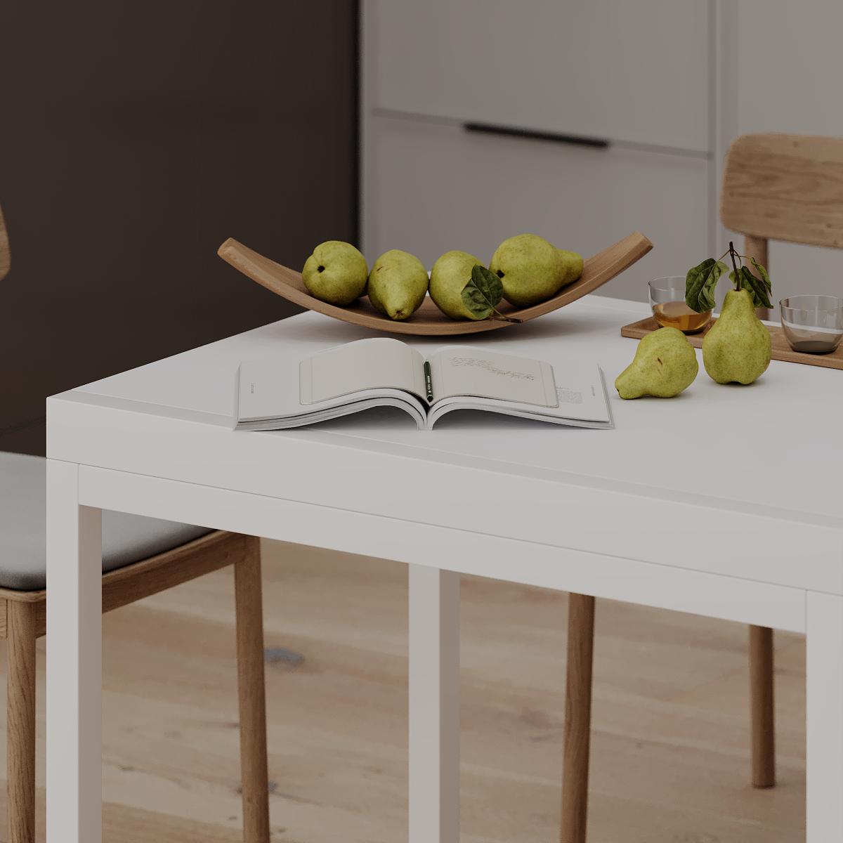 Обеденный стол-трансформер Armstrong 690x750x890 мм Белый бриллиант/Белый (GATB08010000110) - фото 6 Обеденный стол-трансформер Armstrong 690x750x890 мм Белый бриллиант/Белый (GATB08010000110) - фото 6