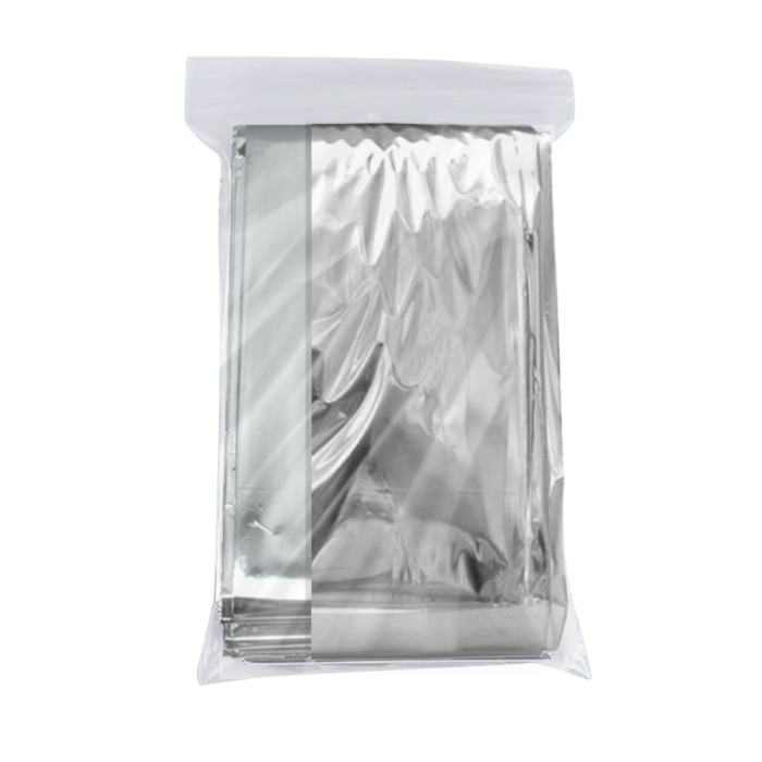 Термоковдра рятувальна 160x210 см Золотий/Срібний - фото 2