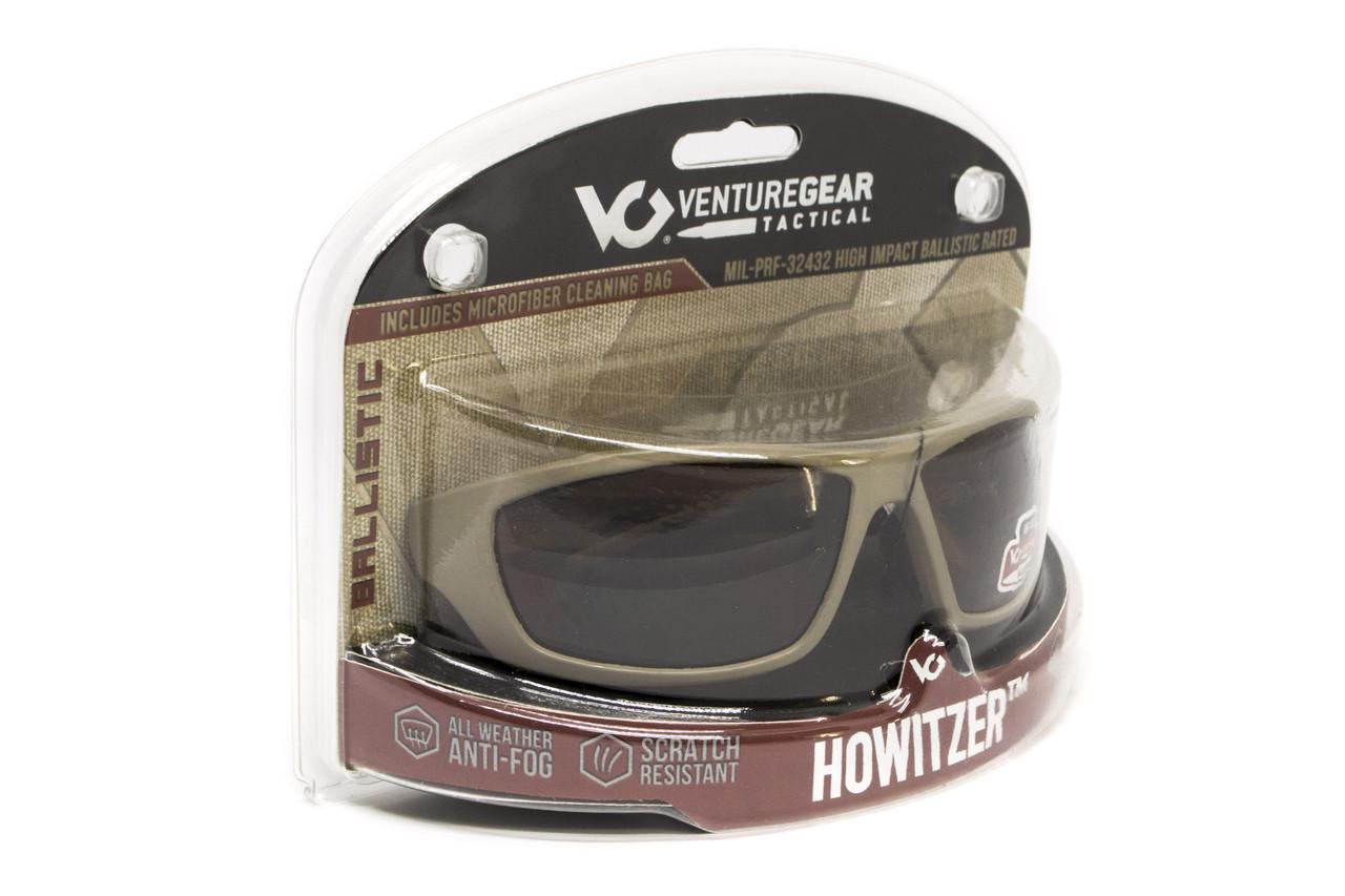 Очки защитные Venture Gear Howitzer Anti-Fog Black/Bronze - фото 6