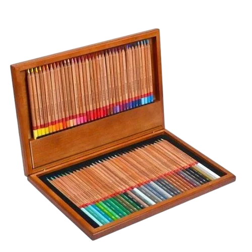 Набор разноцветных карандашей Marco Renoir подарочный деревянный кейс 72 шт. (5042)