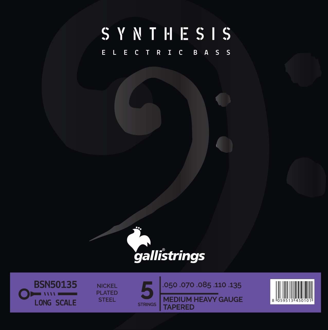 Струны для бас-гитары Gallistrings BSN50135.050-.135/Synthesis/MEDIUM HEAVY TAPERED/Nickel (25491745)