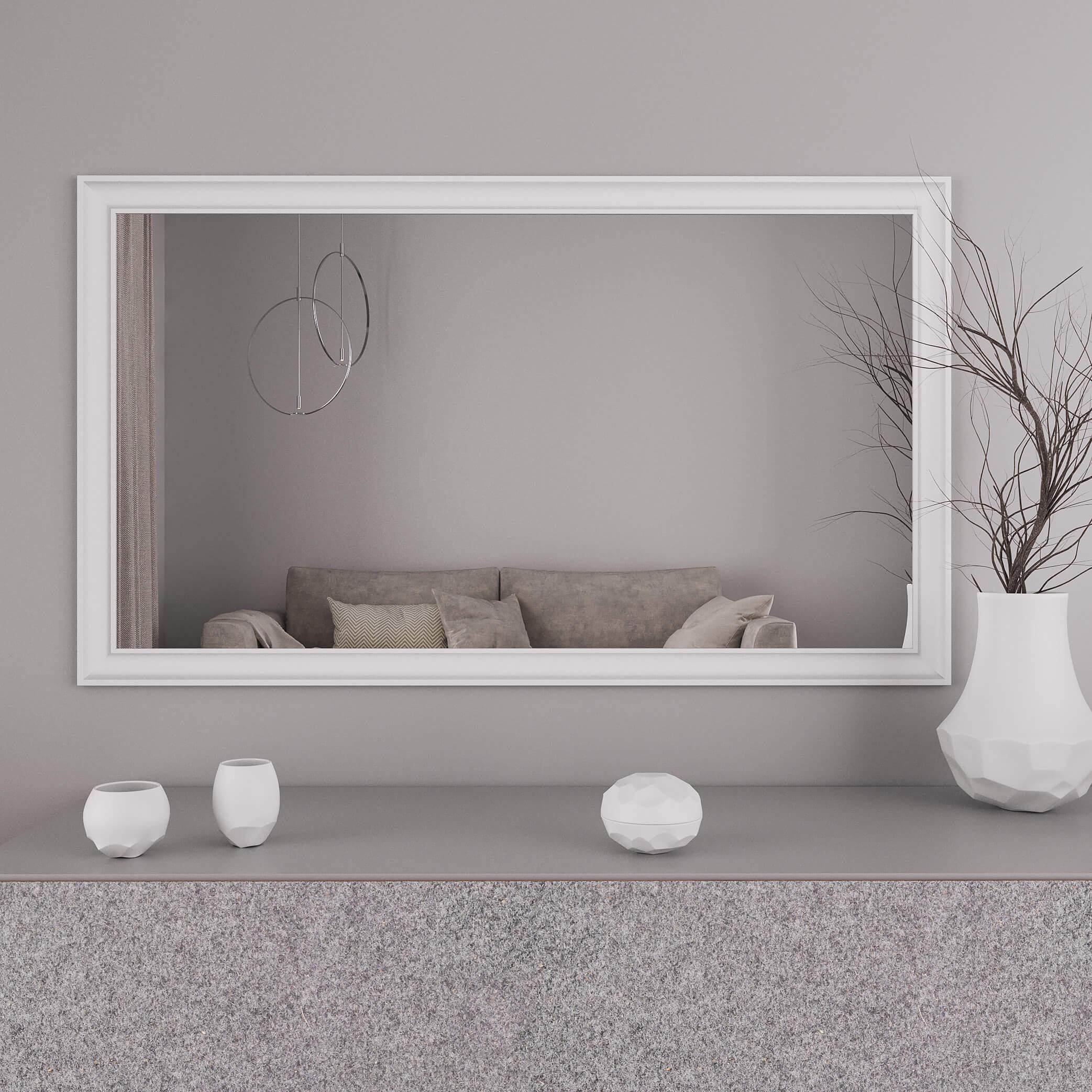 Дзеркало настінне Black Mirror 69x139 см Білий (5022-64)