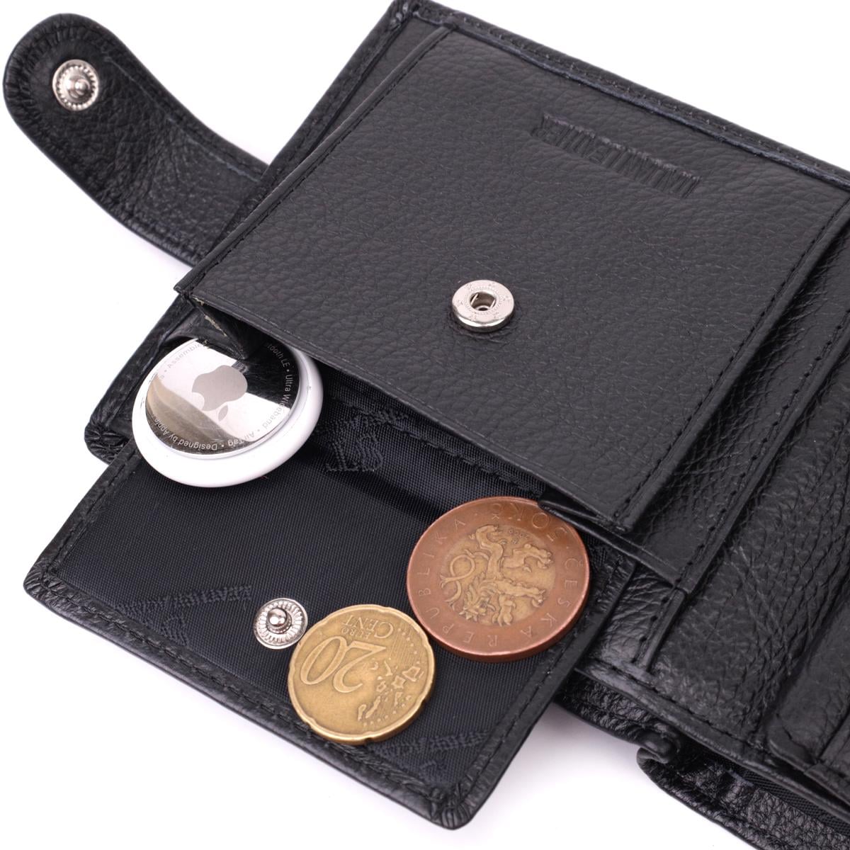 Гаманець чоловічий шкіряний ST Leather 22465 Чорний - фото 6