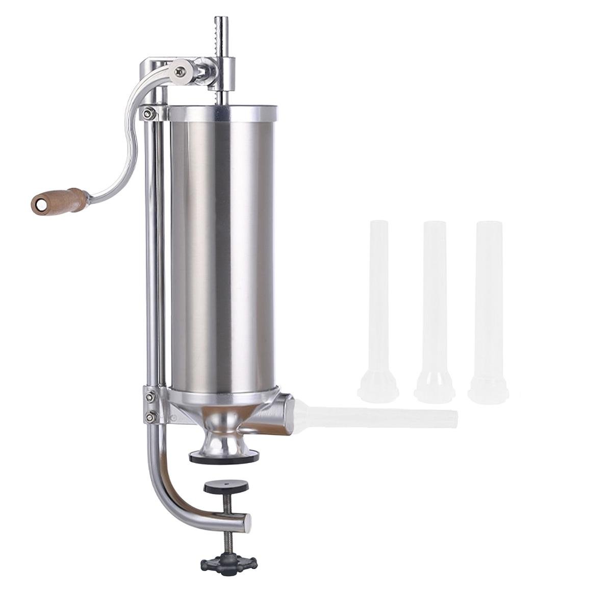 Шприц колбасный вертикальный на 2,5 кг из нержавеющей стали (16788-5)