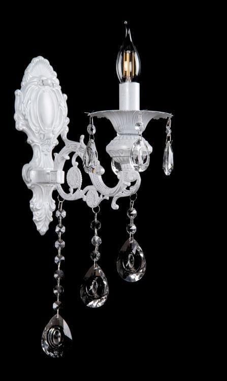 Бра свеча Ray B11618/1W WT+SL (IR005200)