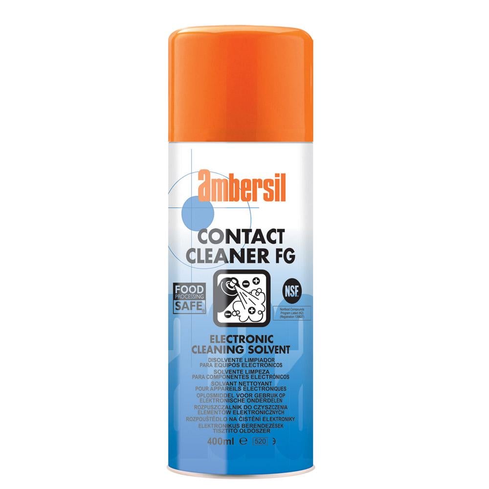 Очиститель электрических контактов пищевой Ambersil Contact Cleaner FG для электроники и оборудования спрей 400 мл (31588)
