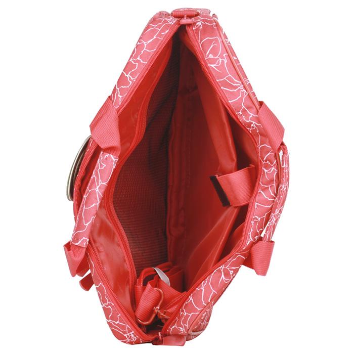 Сумка Continent CC-032 для ноутбука 15,6" декоративная ткань молния Красный (626399) - фото 3 Сумка Continent CC-032 для ноутбука 15,6" декоративная ткань молния Красный (626399) - фото 3