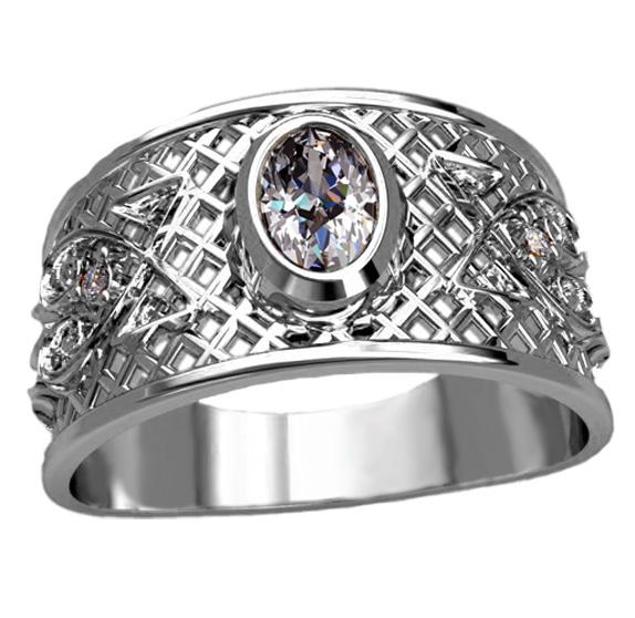 Серебряное кольцо Асгард 18 (063п-5)