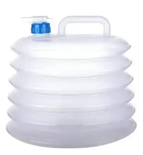Канистра для воды и пищевых жидкостей складная 10 л Белый (119)