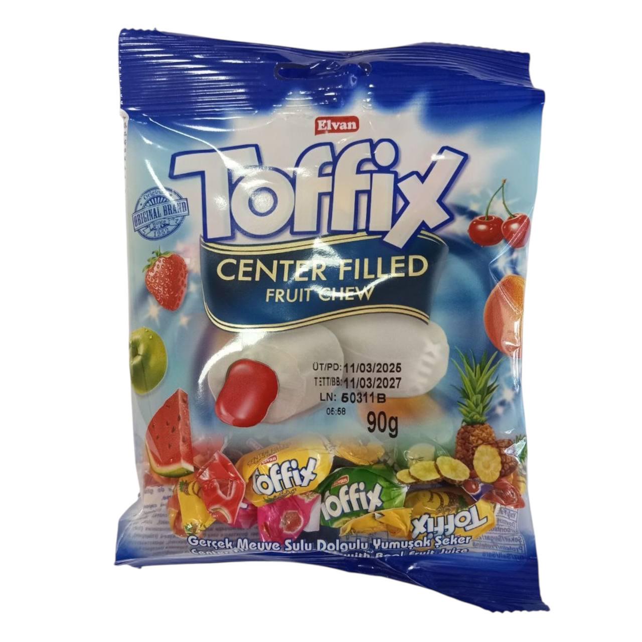Цукерки жувальні Elvan Toffix мікс 90 г (00000006474)