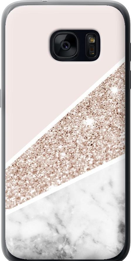 Чехол на Samsung Galaxy S7 G930F Пастельный мрамор (4342t-106-42517)