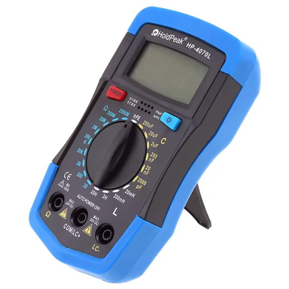 Мультиметр HoldPeak HP-4070L LCR-тестер цифровий 2000 відліків 2000МОм 200мкФ 20Гн (HP-4070L) - фото 6