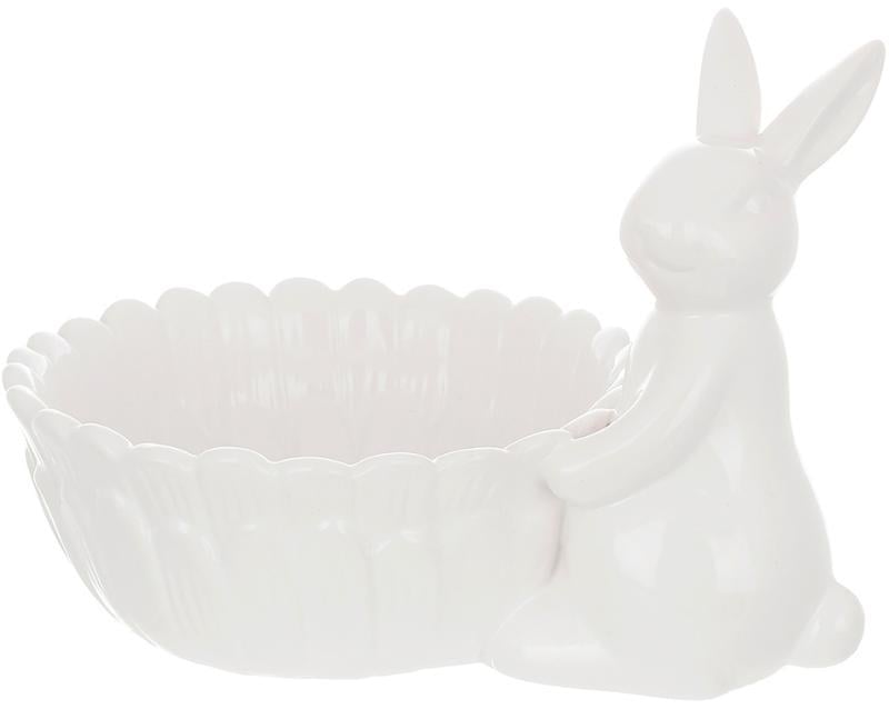 Пиала керамический кролик с цветком 500 мл