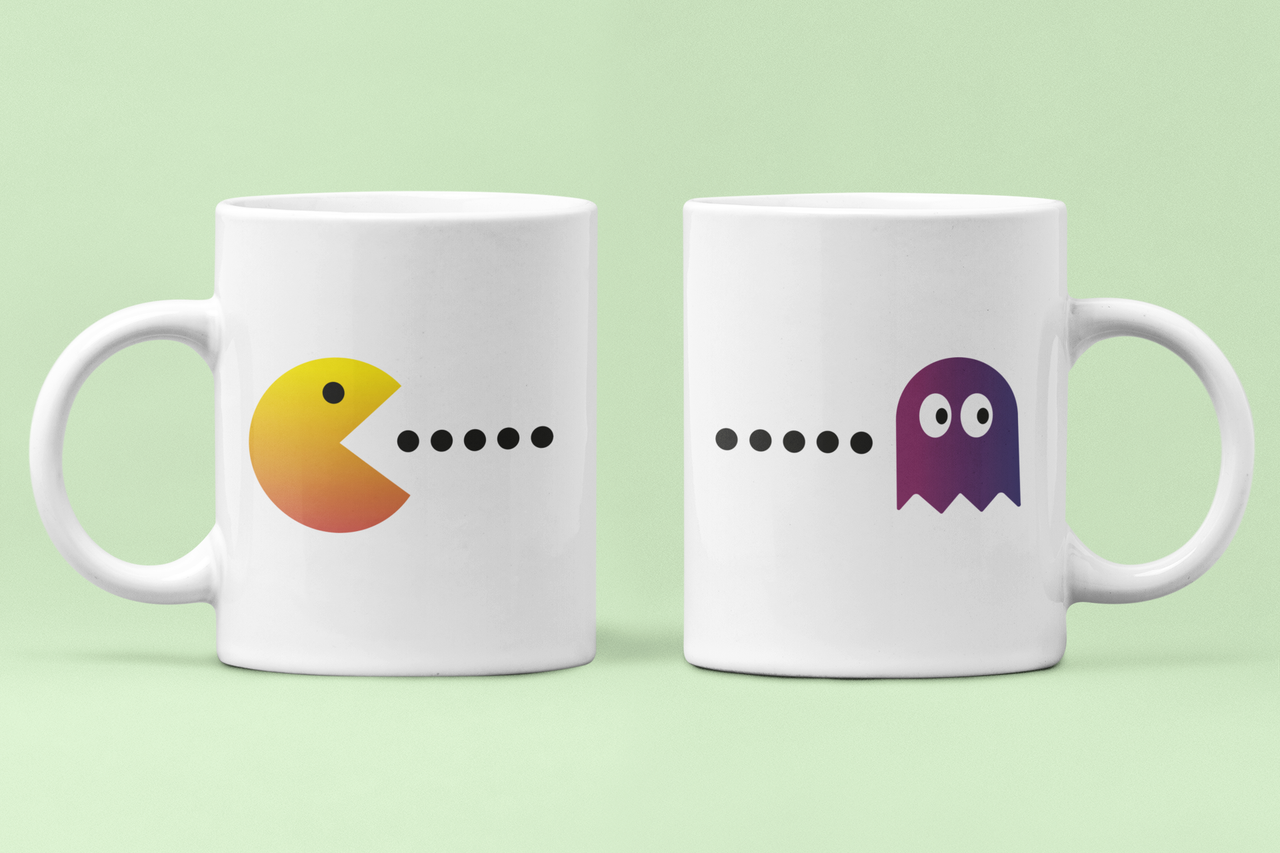 Чашки парні Pakman для закоханих 330 мл Білий