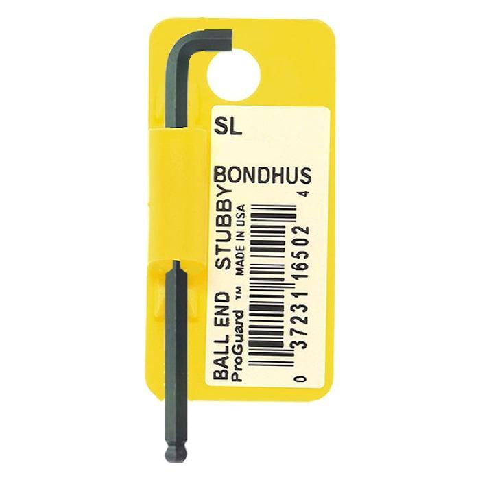 Ключ шестигранный Bondhus 3/8" Г-образный 171 мм CrV сталь сферический (14998)