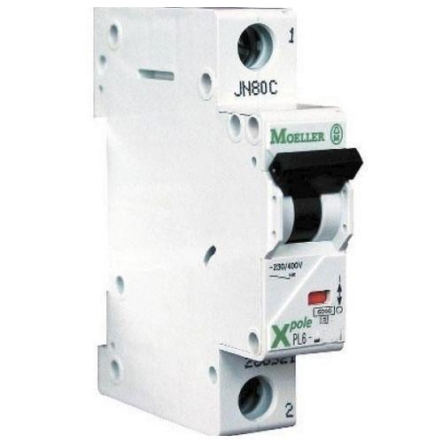Автоматический выключатель Eaton Moeller 2A 6 kA 1 полюс тип B PL6-B2/1 (01498)