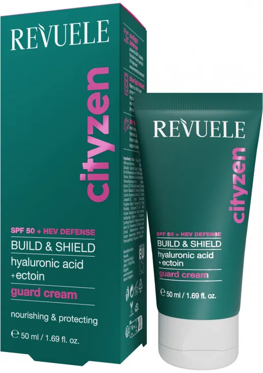 Защитный крем для лица Revuele Cityzen Build and Shield SPF 50 50 мл (2642577207)