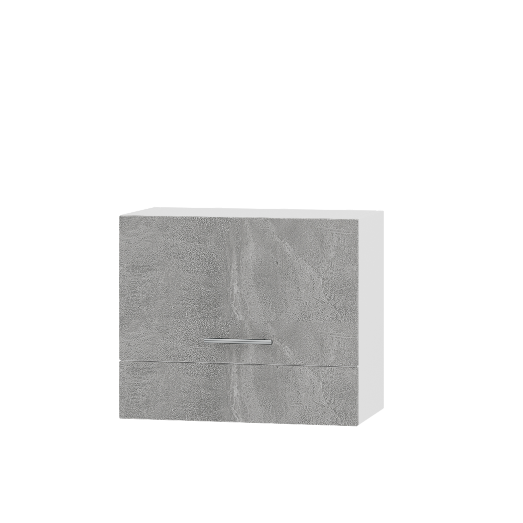 Шкаф верхний Эверест Оптима модуль Верх для вытяжки В11-600 60х30х50 см Бетон/Белый (08501)