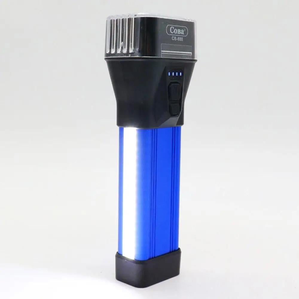 Фонарик светодиодный аккумуляторный Cova CB-888 5 Вт+COB+SMD Синий (1009742-Blue)