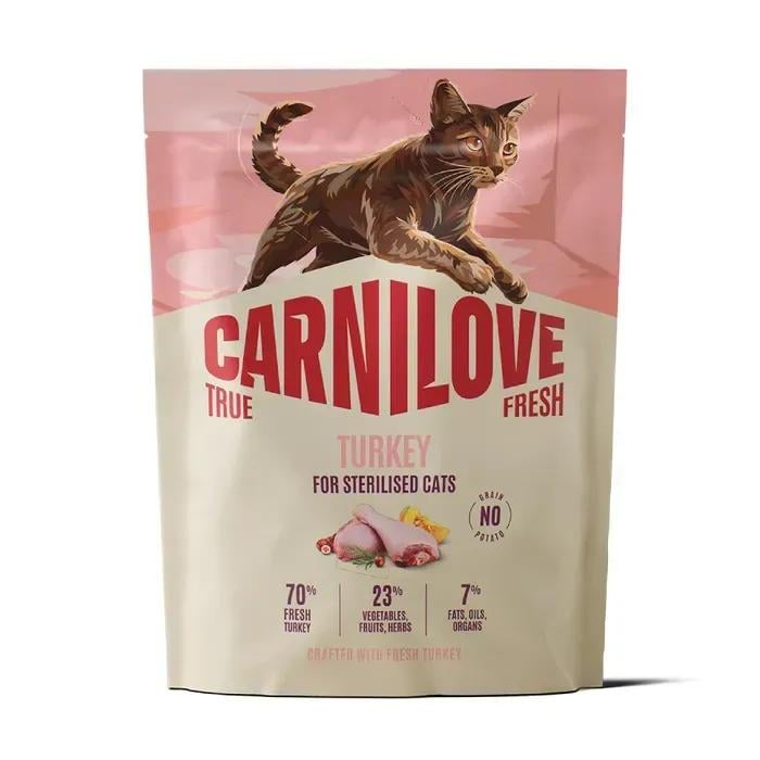 Корм сухий Carnilove True Fresh Turkey Sterilised для стерилізованих кішок індичка 400 г (173748)