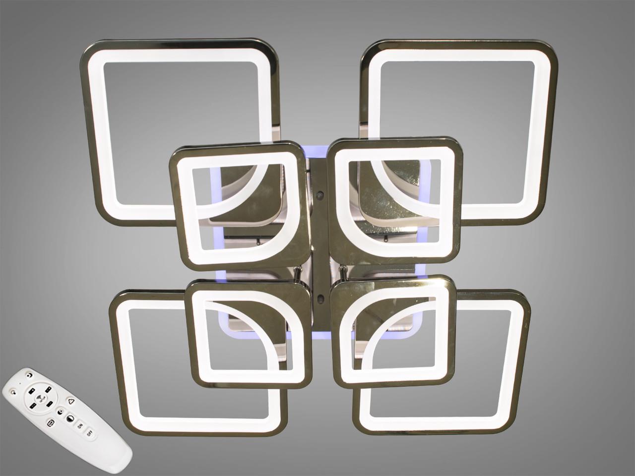 Люстра потолочная с димером LED 8060/4+4BHR 3col dim (2437593343)