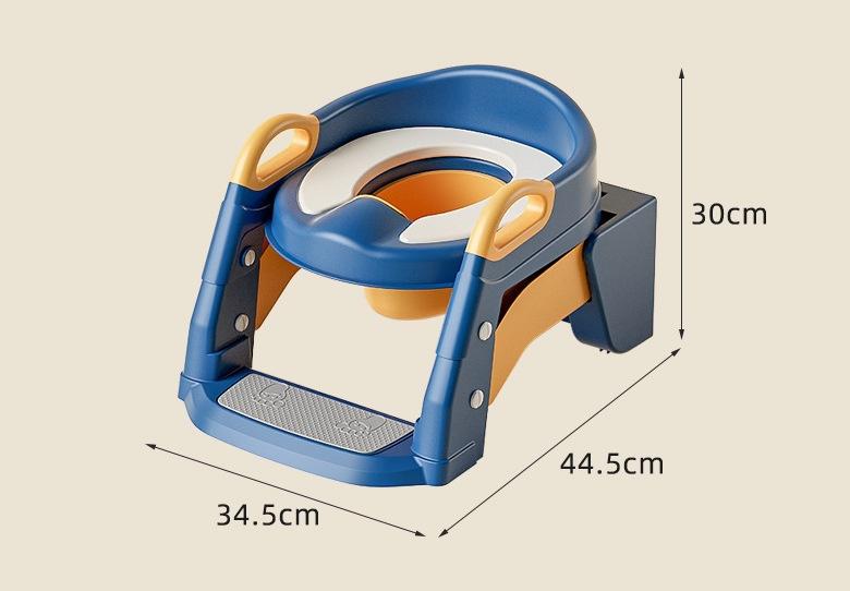 Сидіння на унітаз TOIMAYS дитяче складне зі сходами та ручками Синій - фото 3 Сидіння на унітаз TOIMAYS дитяче складне зі сходами та ручками Синій - фото 3