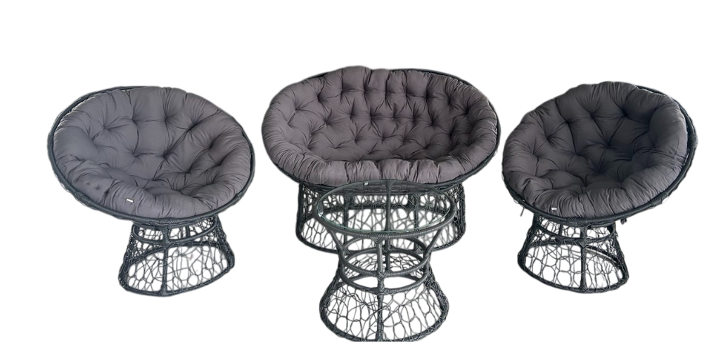 Набор плетеной мебели Сімейний Затишок MAMASAN Темно-серый