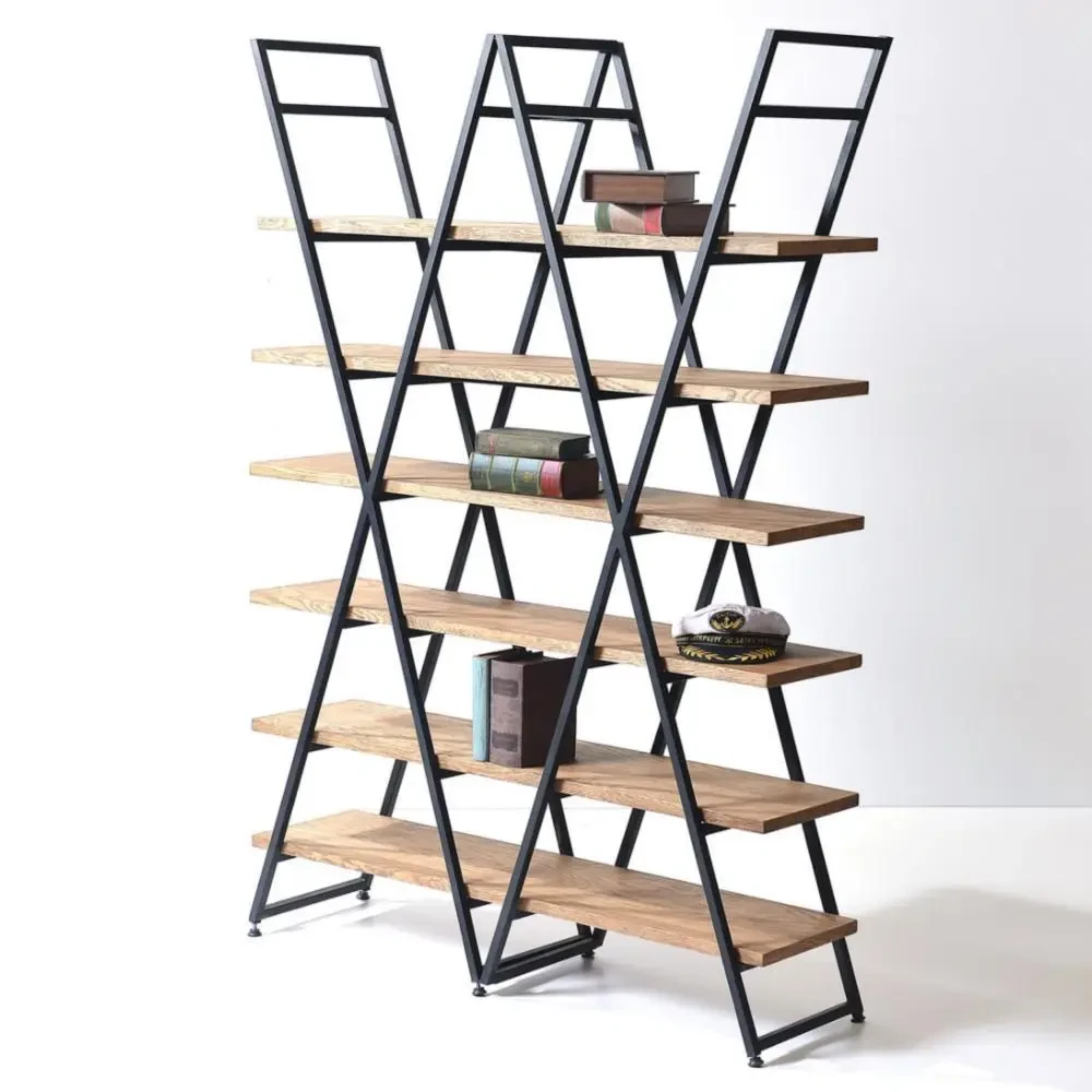 Стеллаж Loft NS-1729 с полками для работы и кабинета Черный (3075774079)