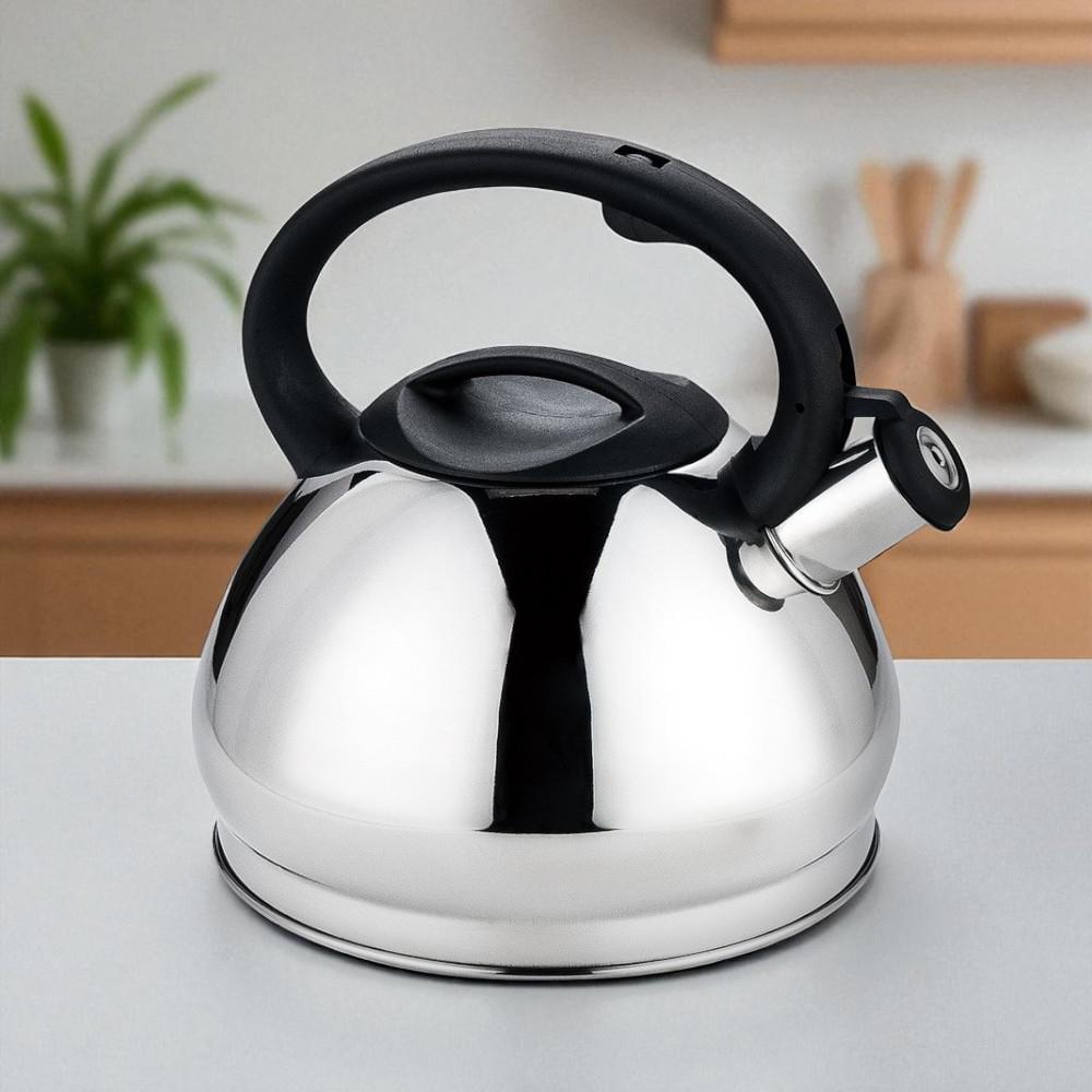 Чайник для плиты SimpleSteel с свистком нержавеющая сталь одинарное дно 3,5 л (03-MH-5179) - фото 10 Чайник для плиты SimpleSteel с свистком нержавеющая сталь одинарное дно 3,5 л (03-MH-5179) - фото 10