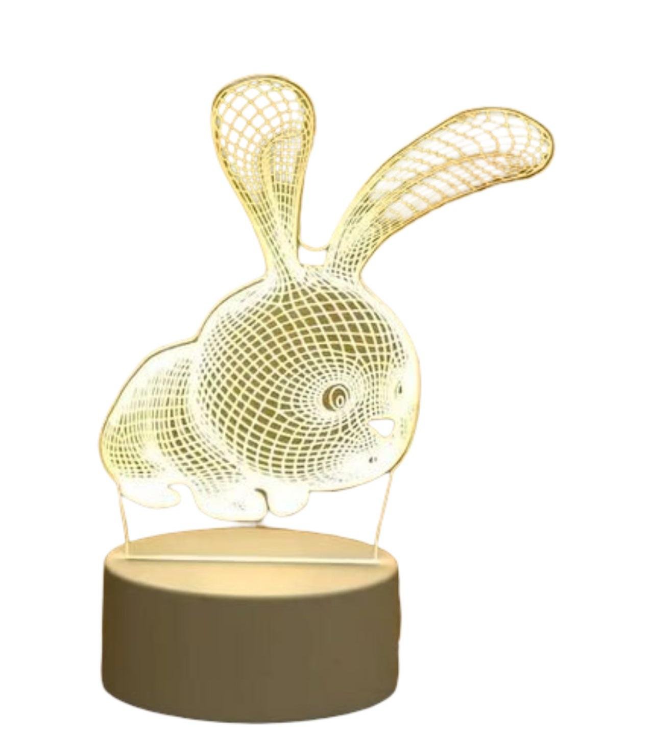 Светильник настольный 3D Кролик от USB (SAM-201) Светильник настольный 3D Кролик от USB (SAM-201)