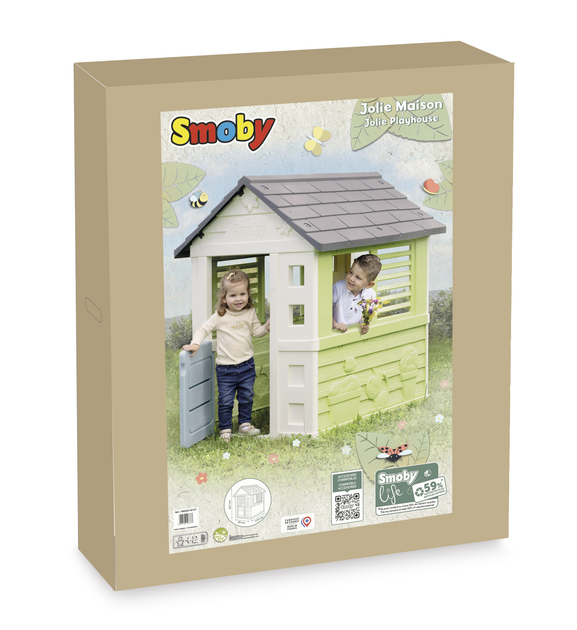 Дом детский игровой Smoby Life Радужный со ставнями с 2 лет 110х98х127 см (7600810737) - фото 7