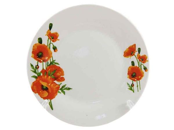 Тарелка мелкая Interos Мак полевой 175 мм 6 шт. (718976)