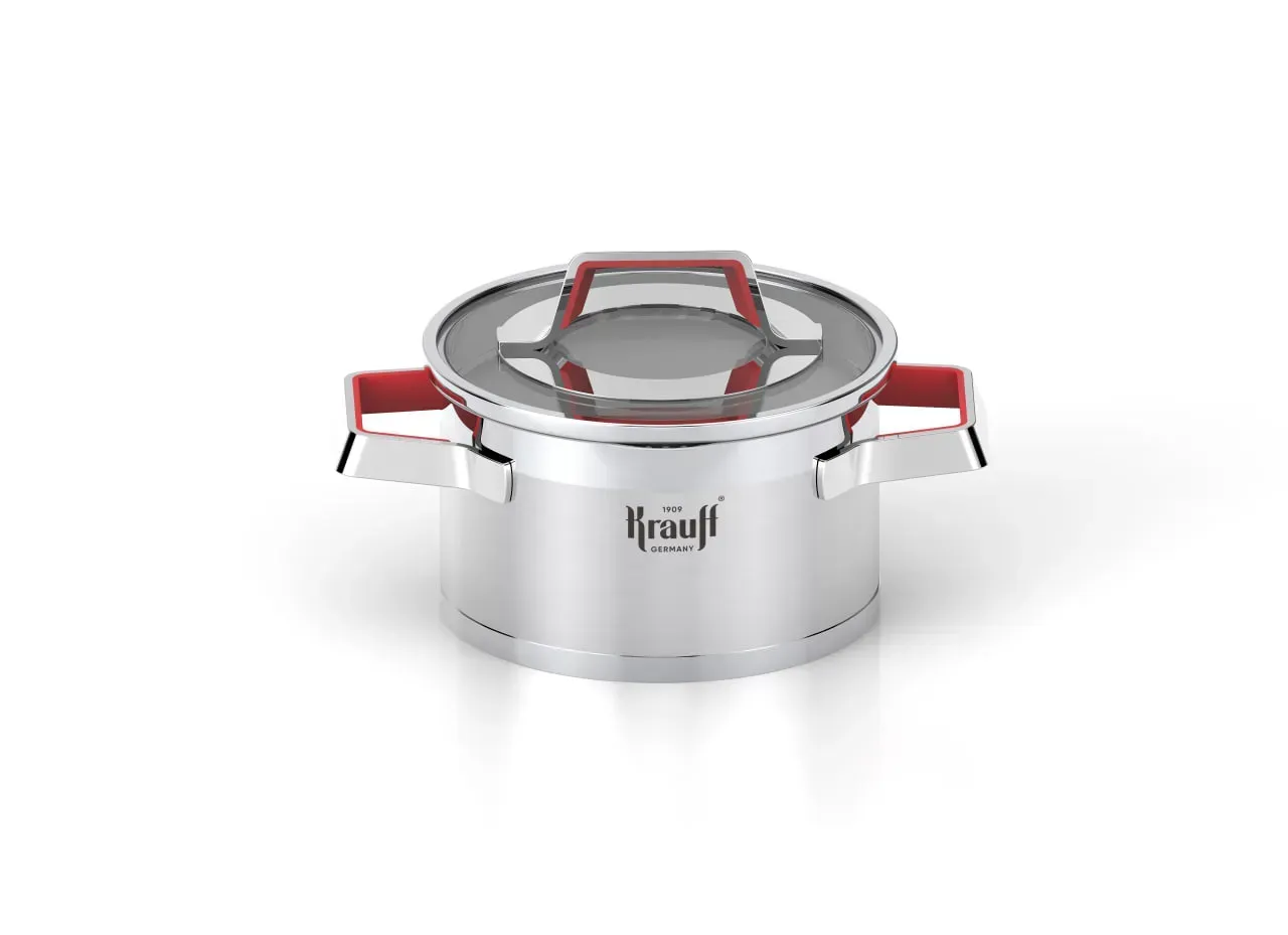 Набор кастрюль Krauff Moderne Rot со сковородой WOK Hamburg 9 пр. (26248946) - фото 3 Набор кастрюль Krauff Moderne Rot со сковородой WOK Hamburg 9 пр. (26248946) - фото 3