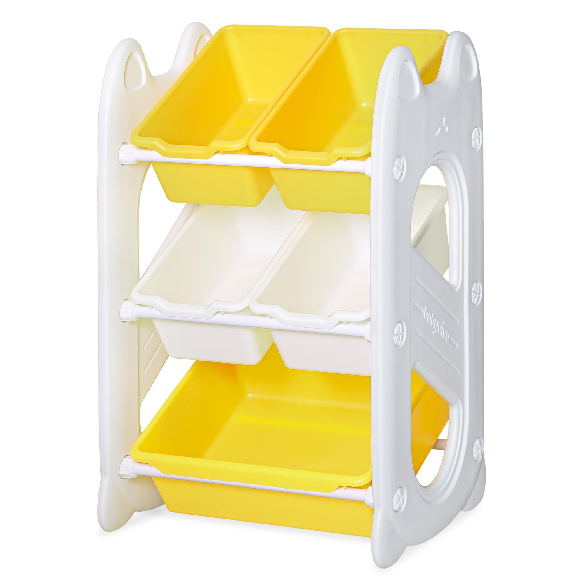 Стеллаж Mealux Coral Mini Yellow (KD-E021 Yellow)