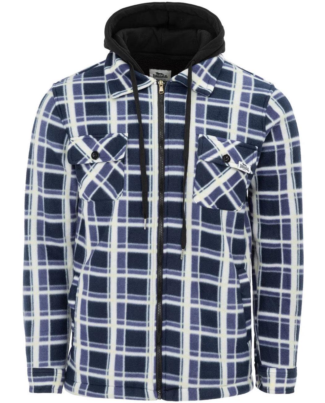 Куртка мужская Lonsdale 32315524 sherpa флисовая с подкладкой M Синий в клетку (2323155243909) Куртка мужская Lonsdale 32315524 sherpa флисовая с подкладкой M Синий в клетку (2323155243909)